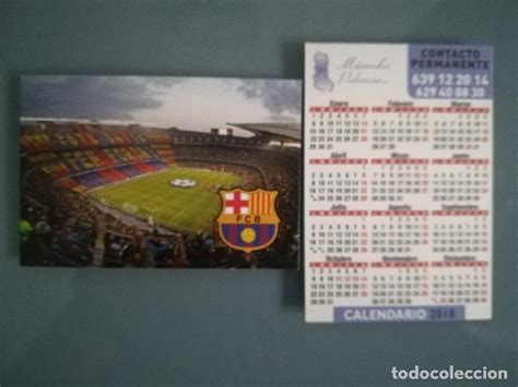 calendario futbol barça de 2018   Comprar Calendarios antiguos en ...