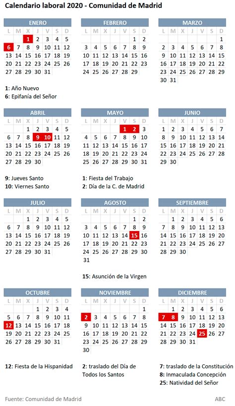 Calendario Laboral 2005 Madrid Capital | calendario jun 2021