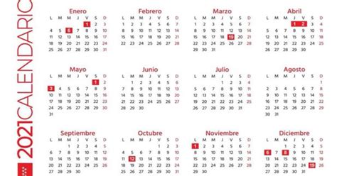Calendario Laboral 2021 Barcelona   Calendario Laboral Y Dias Festivos ...