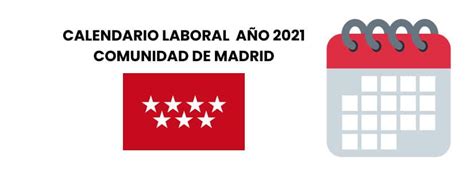 Calendario laboral año 2021   Comunidad de Madrid   Grupo Jenasa ...