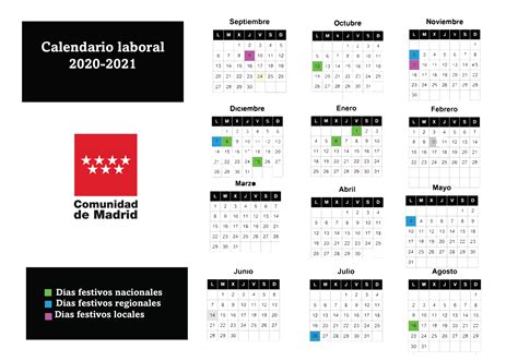 Calendario laboral de Madrid 2020/2021: festivos y puentes en la Comunidad