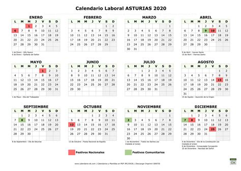 Calendario Laboral Del Principado De Asturias | calendario jun 2021