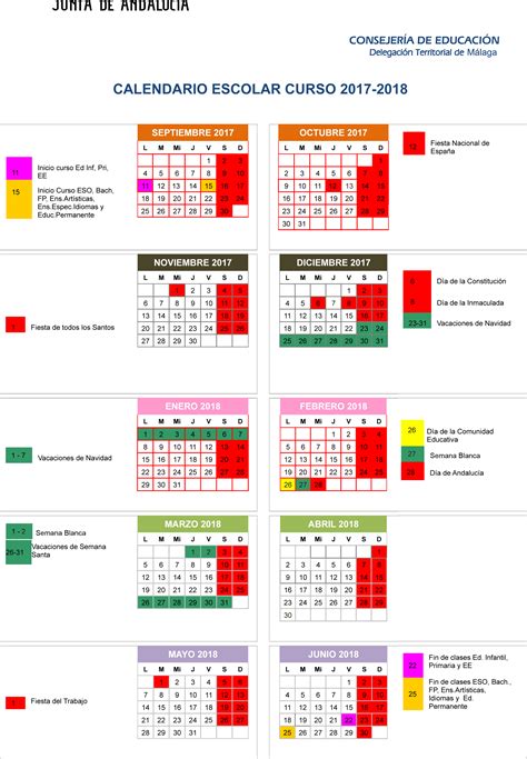 calendario mar 2021: calendario escolar malaga 2021 22