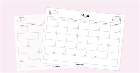 Calendario MAYO 2019 para imprimir gratis  en pdf y jpg