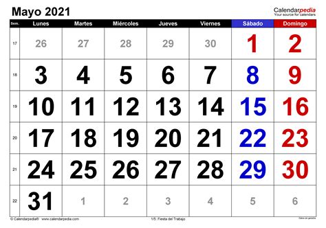 Calendario mayo 2021   Calendarpedia