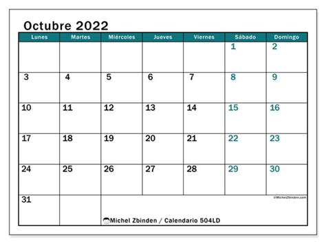 Calendario Octubre 2022 En Word Excel Y Pdf Calendarpedia   Riset