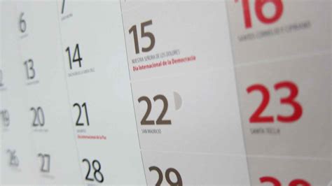 Calendario oficial 2022: estos serán los 12 días inhábiles en Castilla ...