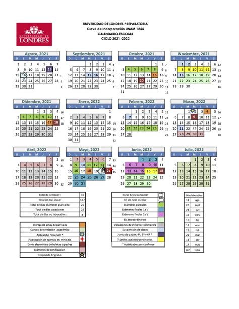 Calendarios | Preparatoria