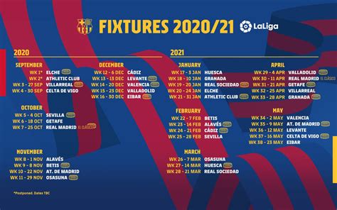 Calendrier Fc Barcelone 2022 Calendrier 2021 | Images and Photos finder