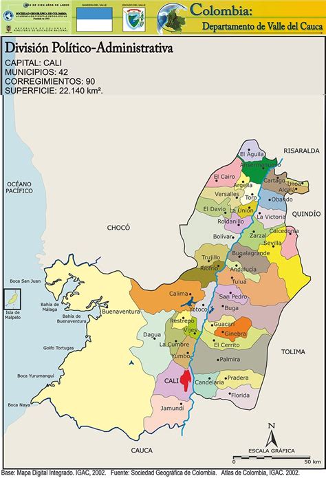 Cali Colombia Mapa Politico img hobo