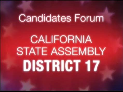 California State Assembly District 17 Candidates Forum   YouTube