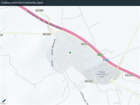 Callejero de Corbera | Plano y mapa. Tráfico en directo