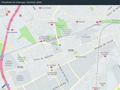 Callejero de Hospitalet de Llobregat | Plano y mapa ...