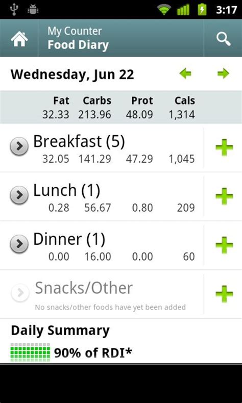Calorie Counter for Android   Download