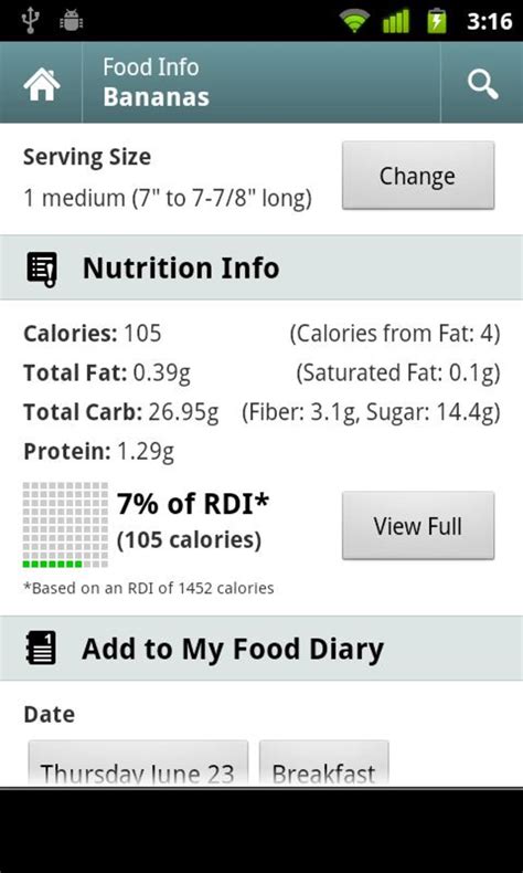 Calorie Counter for Android   Download
