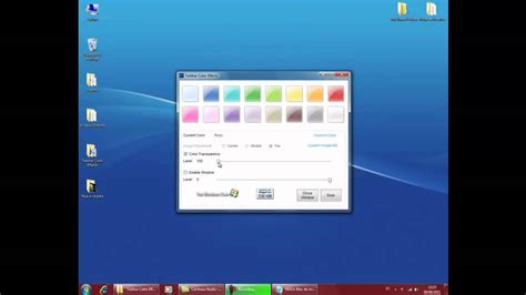 Cambiar el color de la barra de tareas de Windows 7   YouTube