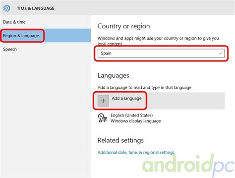 Cambiar el idioma facilmente en Windows 10 | AndroidPC.es