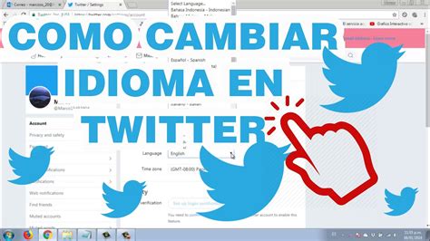 Cambiar idioma a la cuenta de Twitter a Español de forma ...