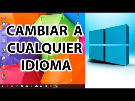 cambiar idioma windows 10 ingles a español   YouTube