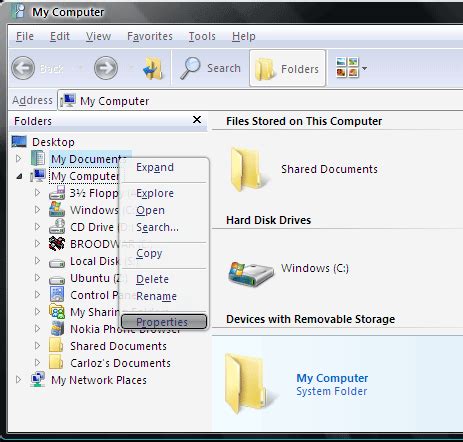 Cambiar la ruta de Mis Documentos en Windows XP