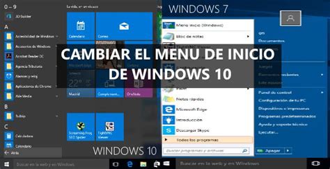 Cambiar menú inicio de Windows 10 por el de Windows 7