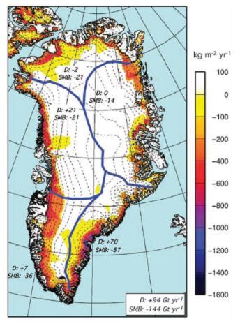 cambio climático, energía: La pérdida de hielo de Groenlandia