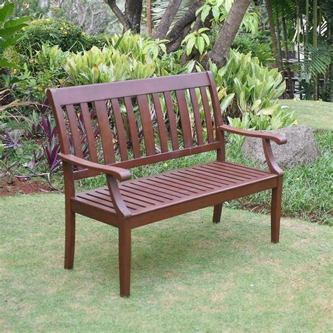 Cambridge Casual 4 ft. Wales Wood Outdoor Bench HD 738140   The Home ...