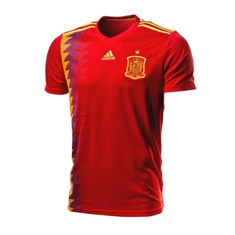 Camiseta adidas España Primera Equipación 2017 2018 Red ...