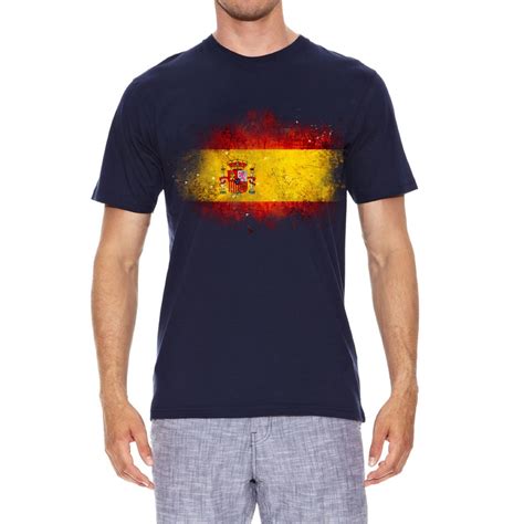 Camiseta Bandera de España Grunge Unisex Azul Marino Grupo L.K. · Grupo ...