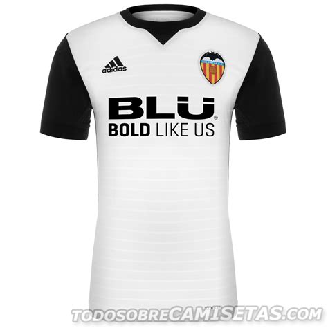 Camiseta local adidas de Valencia CF 2017 18   Todo Sobre ...