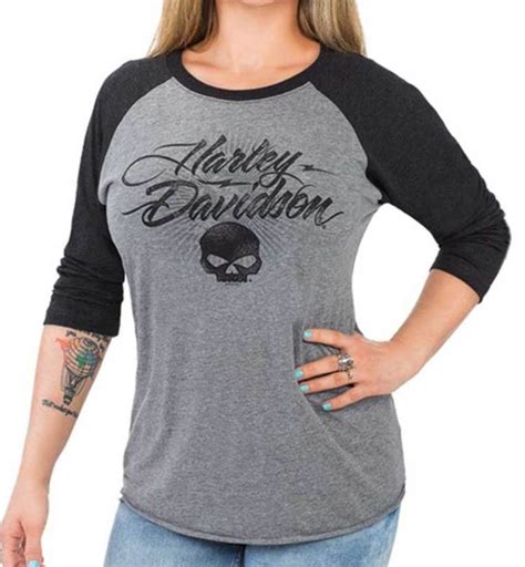 Camiseta mujer Cantabria Harley Davidson Woman Willie G Skull