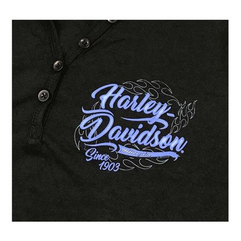 Camiseta mujer manga larga Unveil con logo Harley Davidson Cantabria