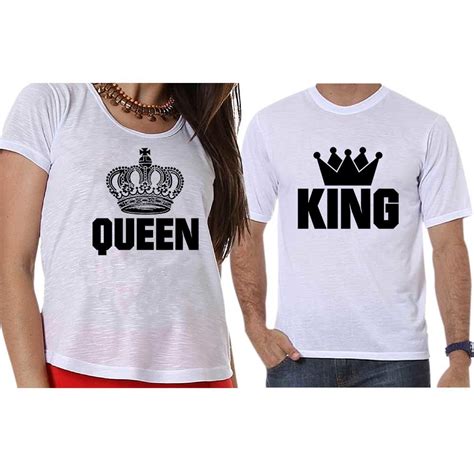 Camisetas Casal Coroa Queen e King no Elo7 | Empório ...