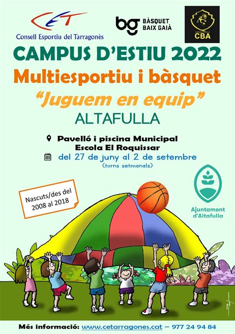 Campus i Casals d estiu: esport i lleure   Consell Esportiu del Tarragonès