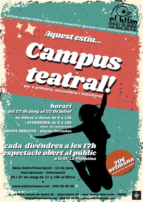 Campus TEATRAL estiu 2022 – El Bitxo