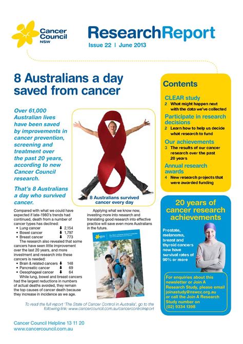 Cancer Council NSW June 2013 Research Report by Cancer Council   Issuu