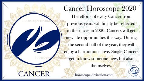 Cancer Horoscope 2020   Love, Health, Work & Money ...