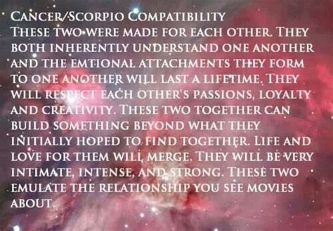 Cancer & Scorpio compatibility #Scorpio #astrology #zodiac ...