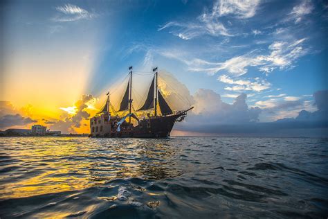 Cancun Boat Trips on the Jolly Roger Pirate Ship   Pirate ...