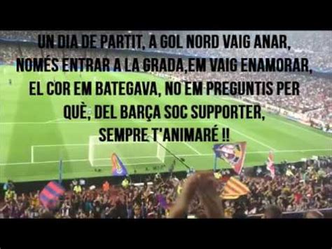 Canticos del barça |  UN DIA DE PARTIT    YouTube