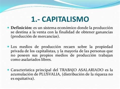 Capitalismo: definición sencilla
