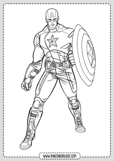 Capitan America Coloring Pages   Rincon Dibujos