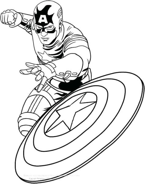 Captain America The First Avenger Coloring Pages | Captain ...