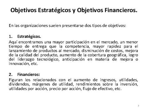 Captulo 5 Estrategias en accin 1 Objetivos a