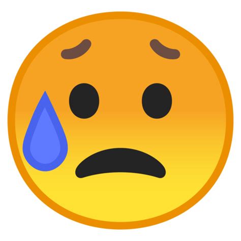 Cara Triste Pero Aliviada Emoji