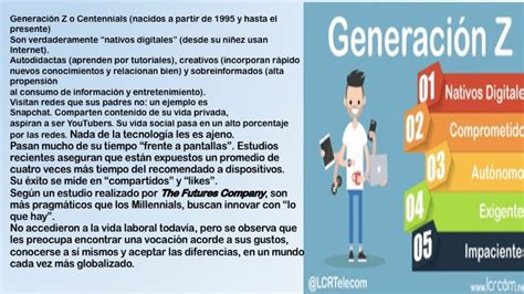 Caracterización de la generación Centennials | Generación z ...