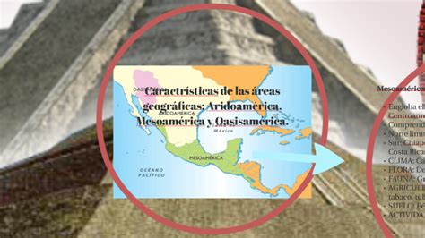 Caractrísticas de las áreas geográficas: Aridoamérica, Mesoa by