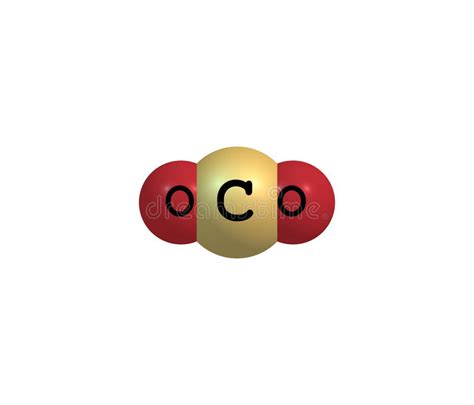 Carbon Dioxide Molecular Structure Isolated On White Stock ...