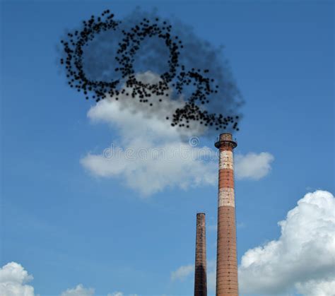Carbon Dioxide stock image. Image of fossil, chimney ...