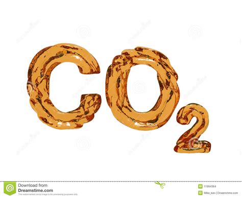 Carbon Dioxide Symbol Letters Stock Illustration ...